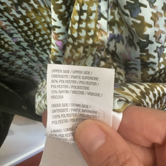 Isaac Mizrahi Women's Jacket S Estate Mixed Media Quilted Green - Picture 8 of 8